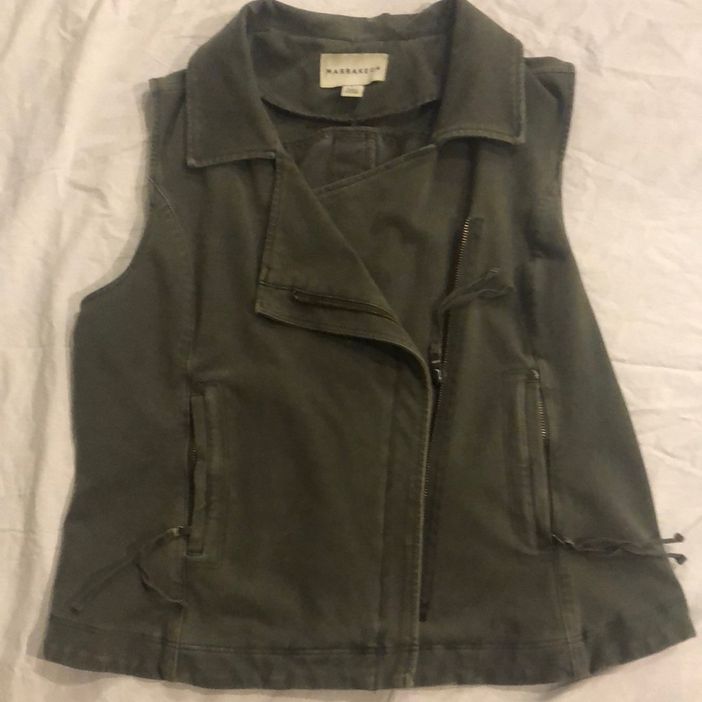 Marrakech Moto green vest size L NWOT